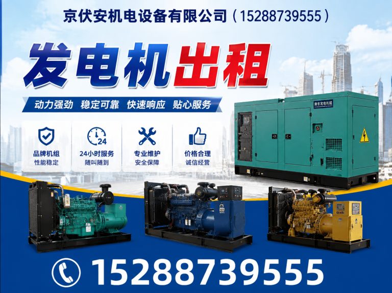 金昌应急发电机出租展示图